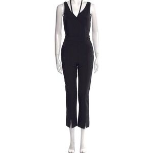 Opening Ceremony Black V-Neck Jumpsuit XS long romper elegant modern suit work